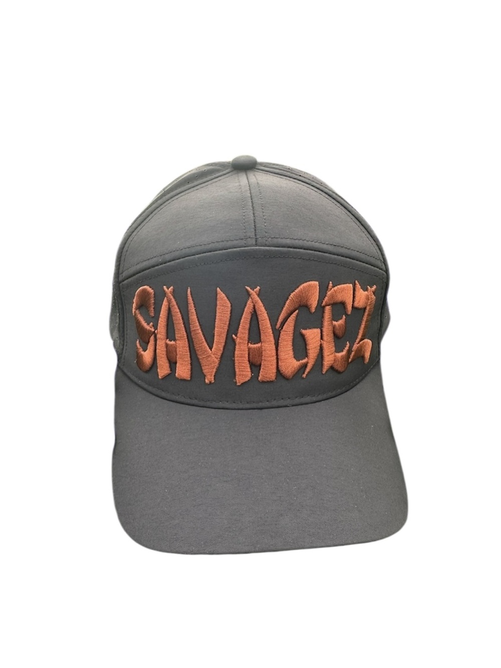 New Unisex Black hat with Brown 'SAVAGEZ' 3D Embroidery